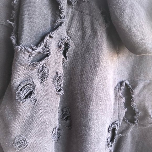 Unravel Project authentic distressed snake black hoodie. Unisex, loose fit. XS - Picture 4 of 10